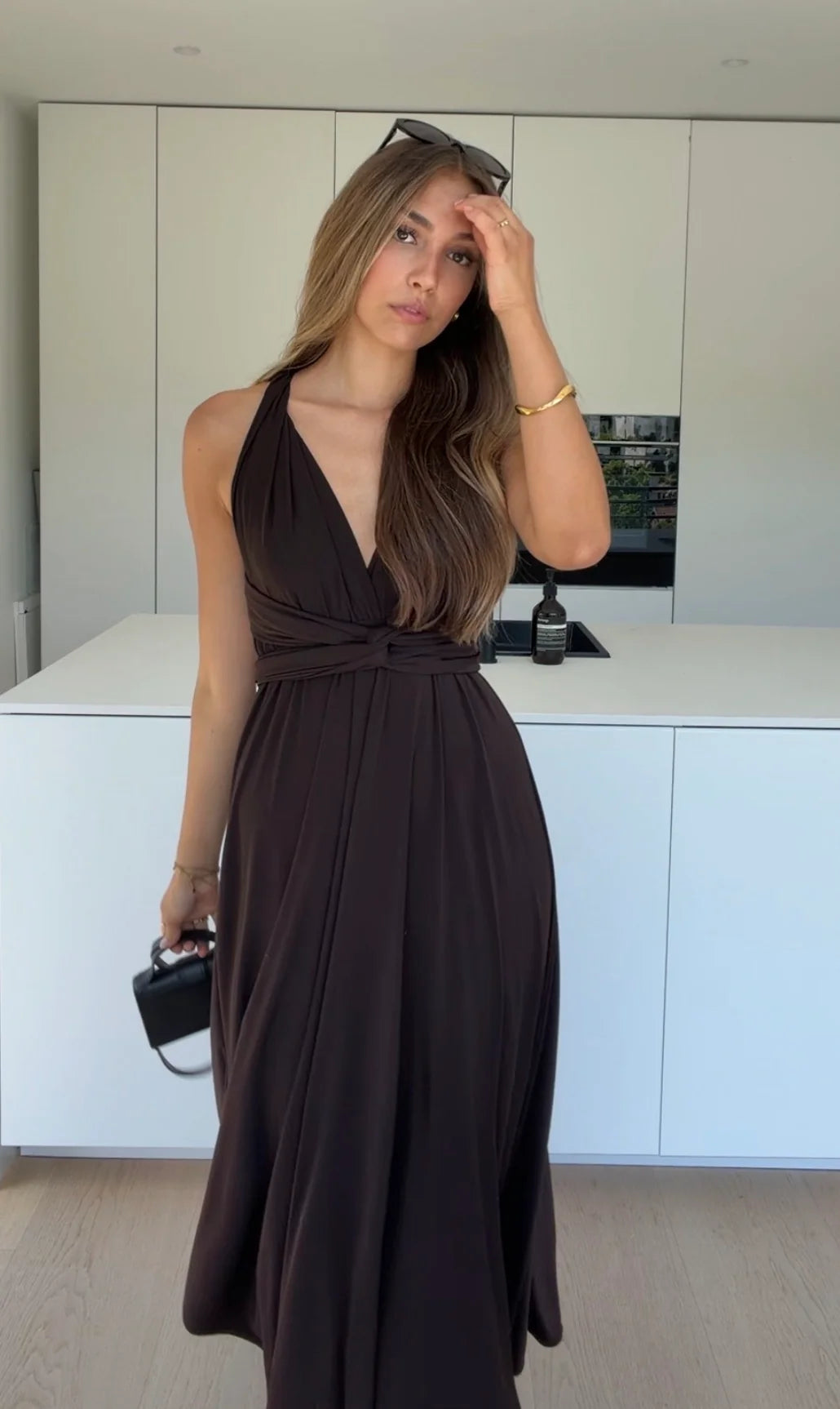 Amelia Twisted Maxi Dress