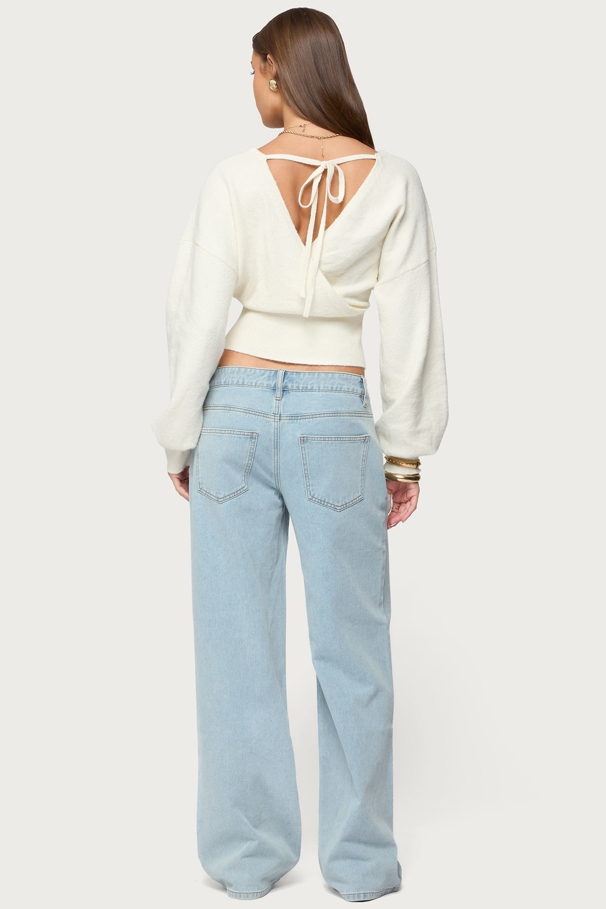 Lillia V Neck Wrap Sweater