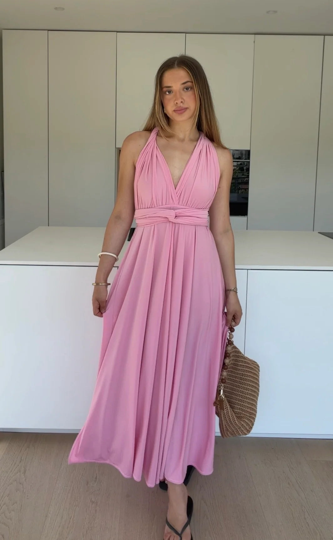 Amelia Twisted Maxi Dress
