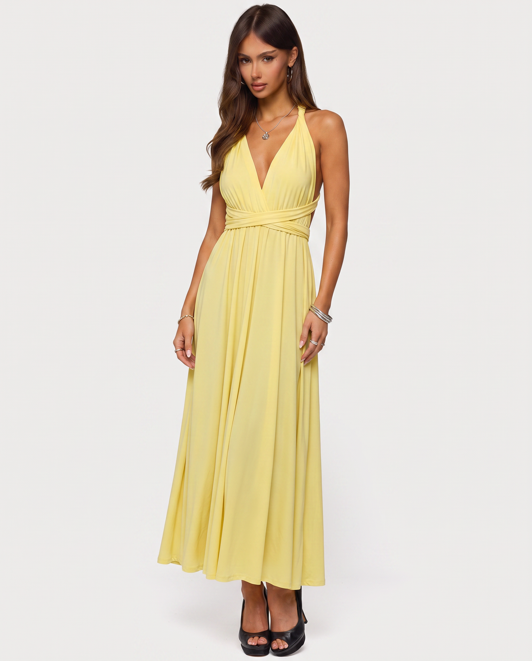Twisted Maxi Dress Honey