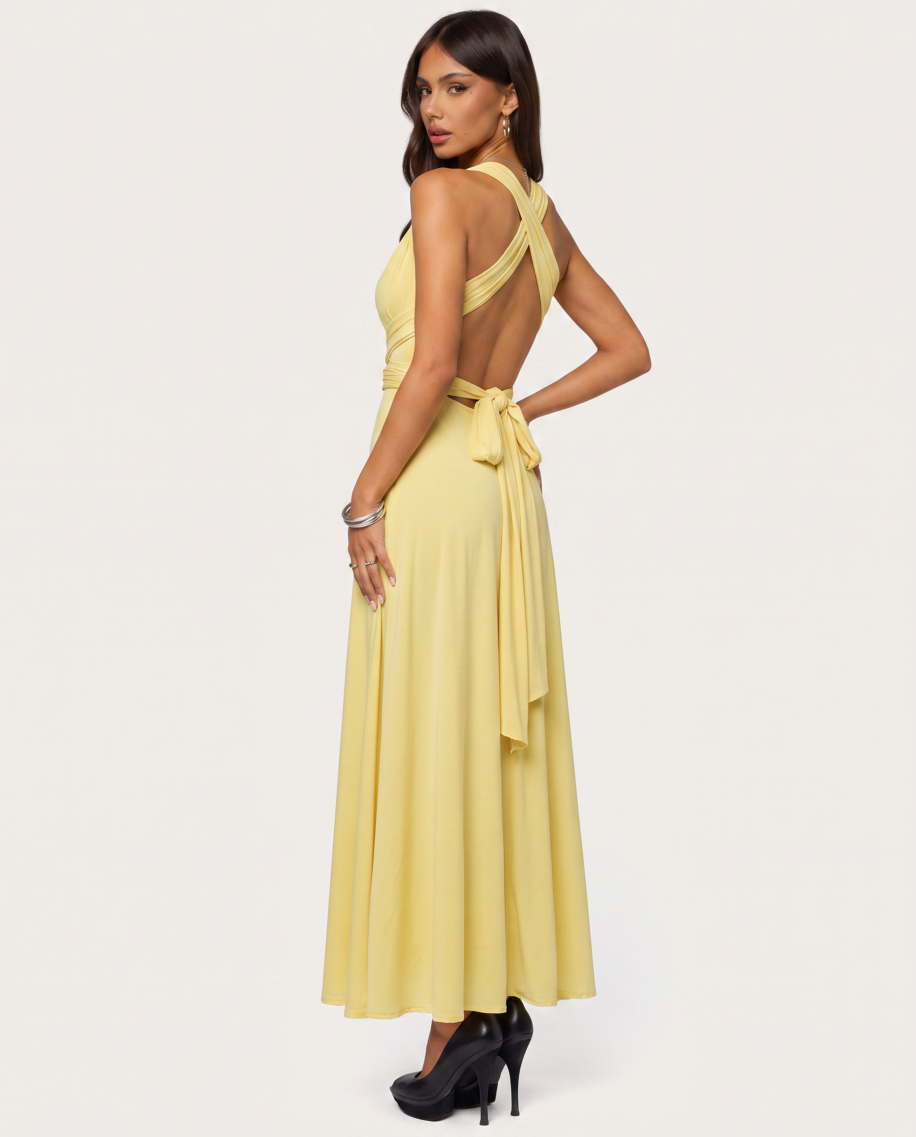 Twisted Maxi Dress Honey