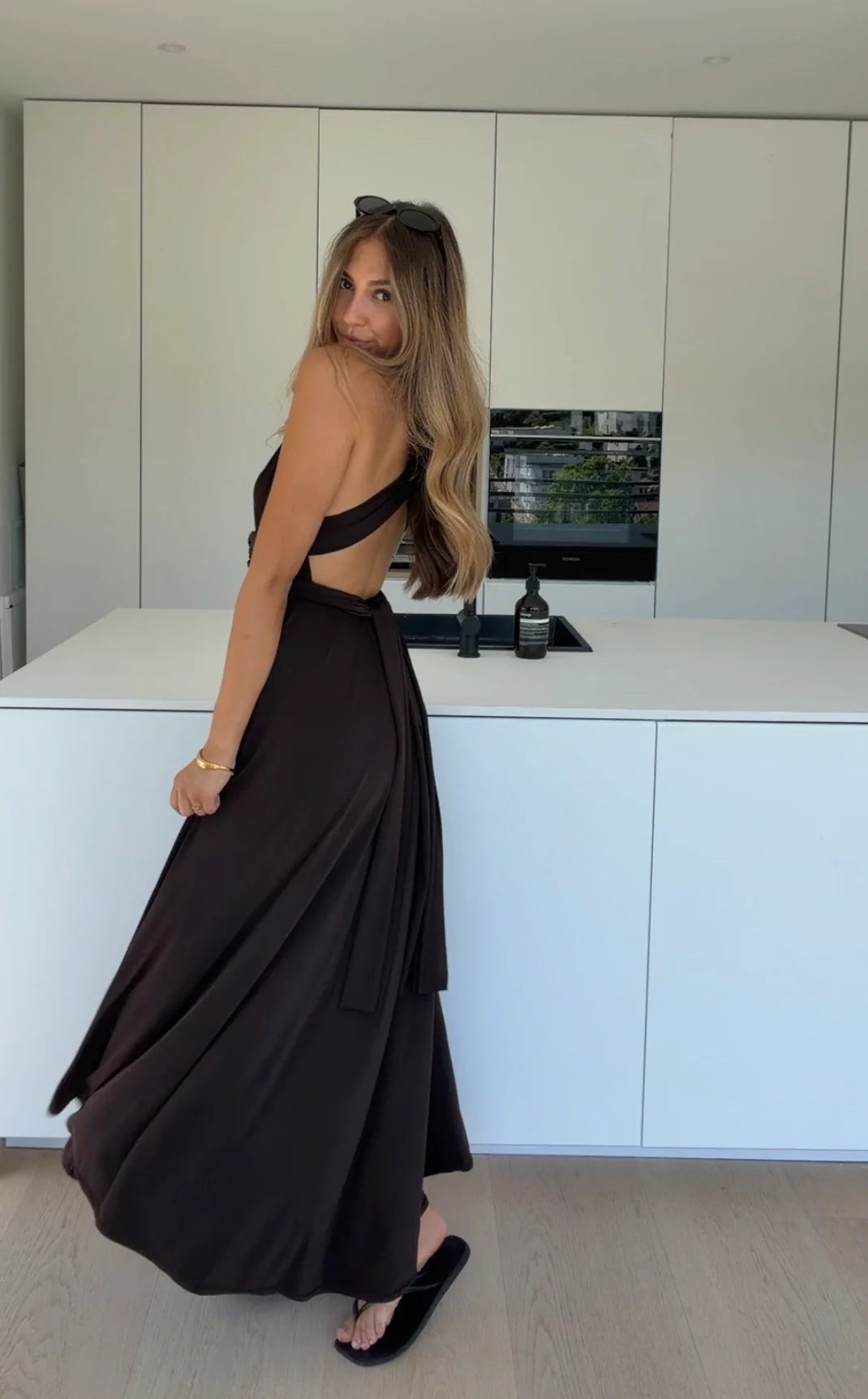 Amelia Twisted Maxi Dress