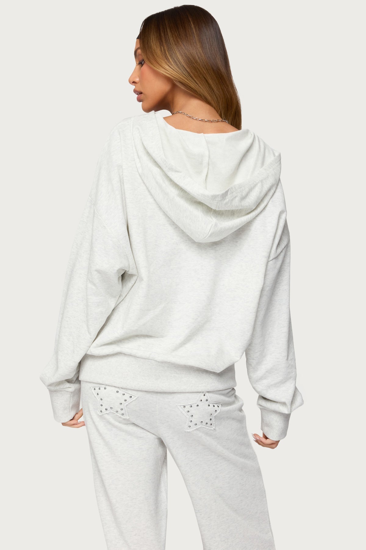 Briela Sternenbesetzter Zip-Hoodie