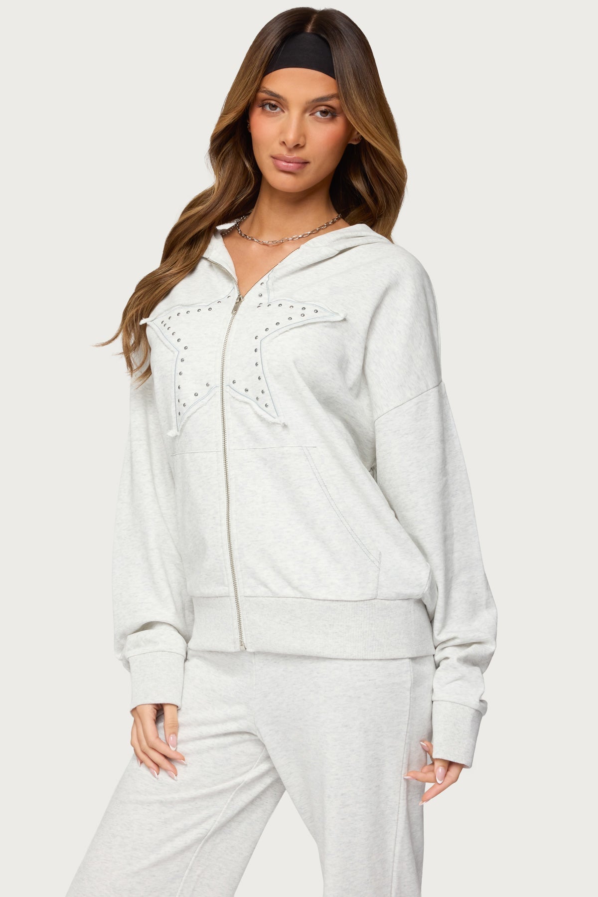 Briela Sternenbesetzter Zip-Hoodie