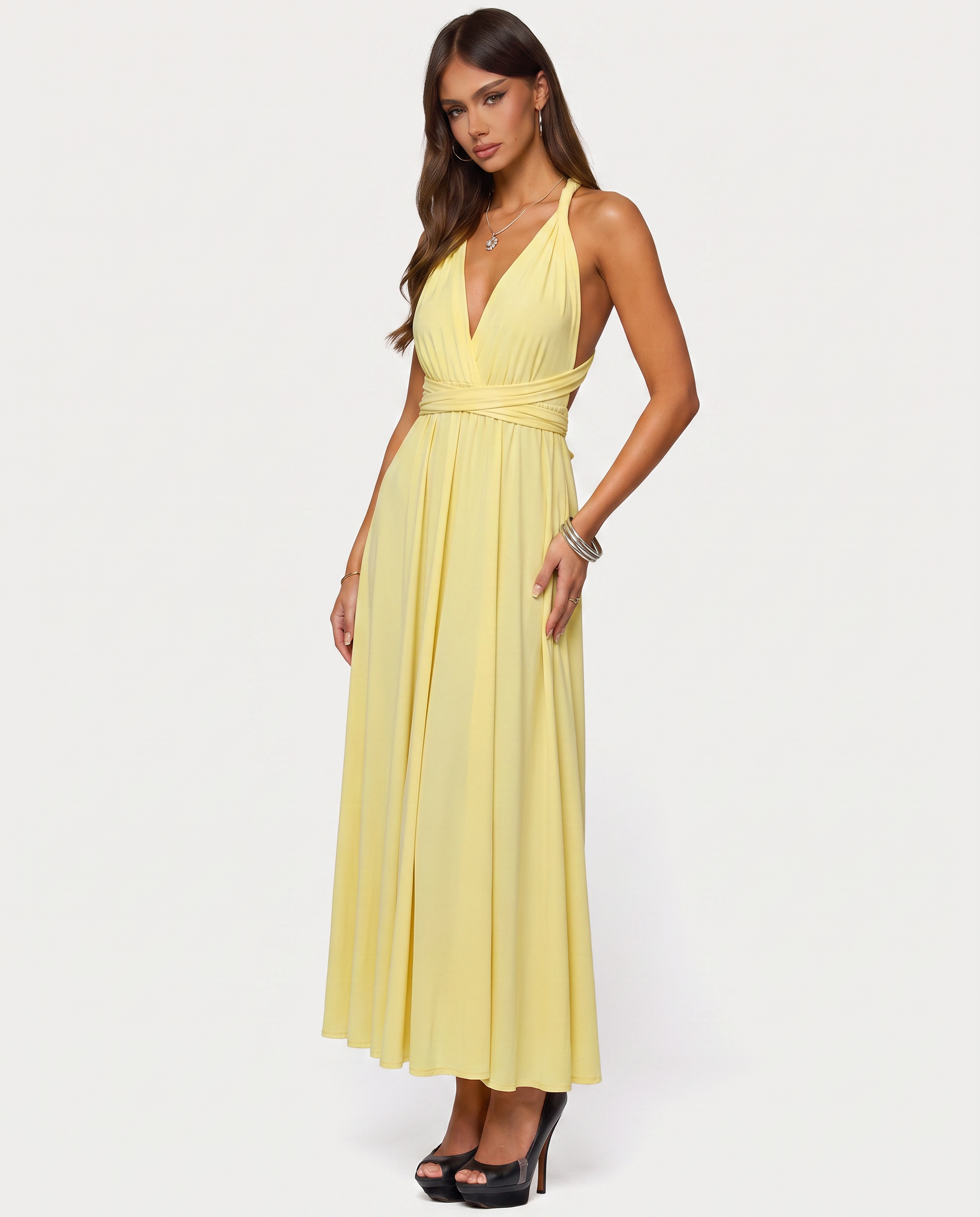 Twisted Maxi Dress Honey