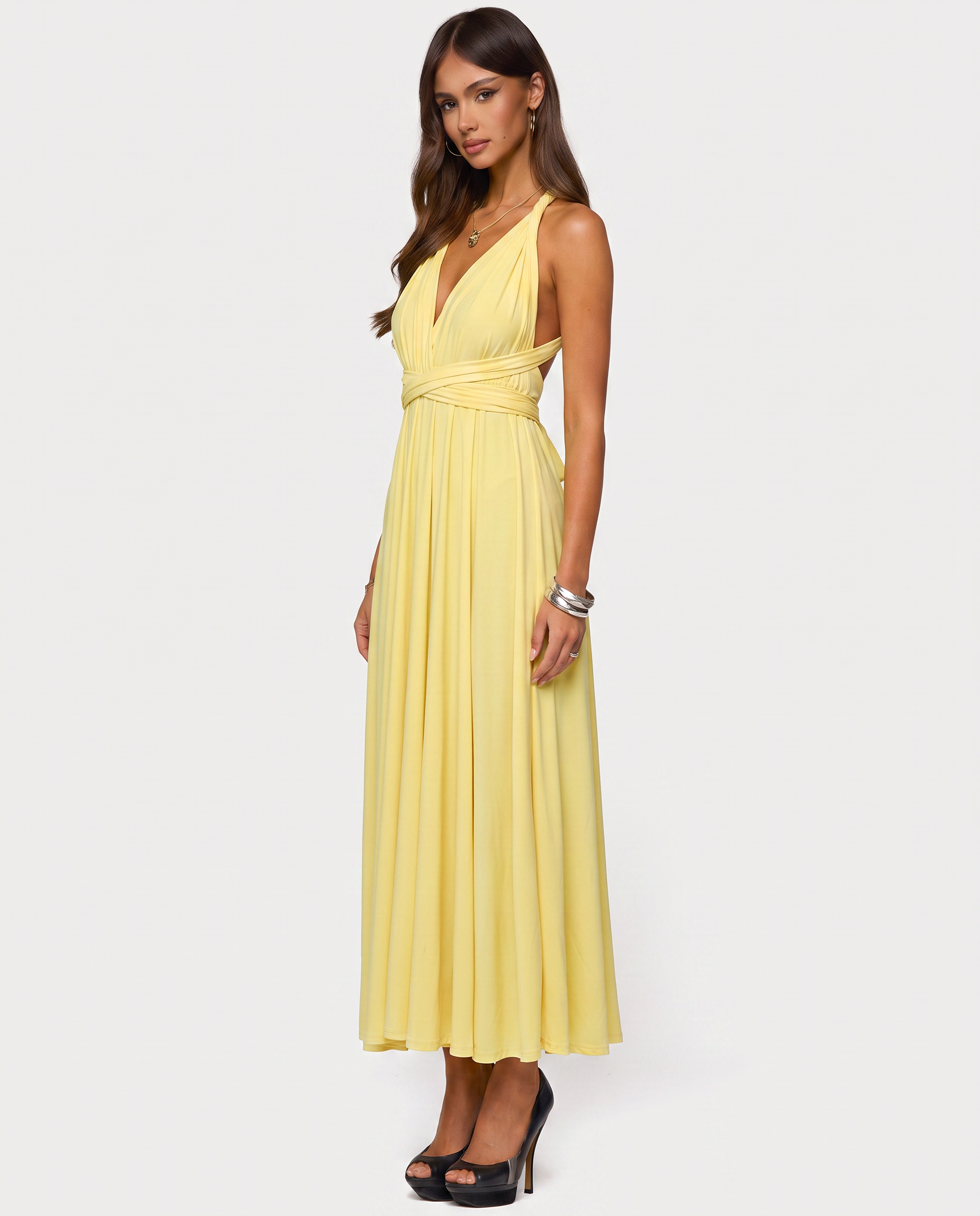 Twisted Maxi Dress Honey